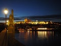 Magical and charming Prague in the evening full of romantic atmosphere